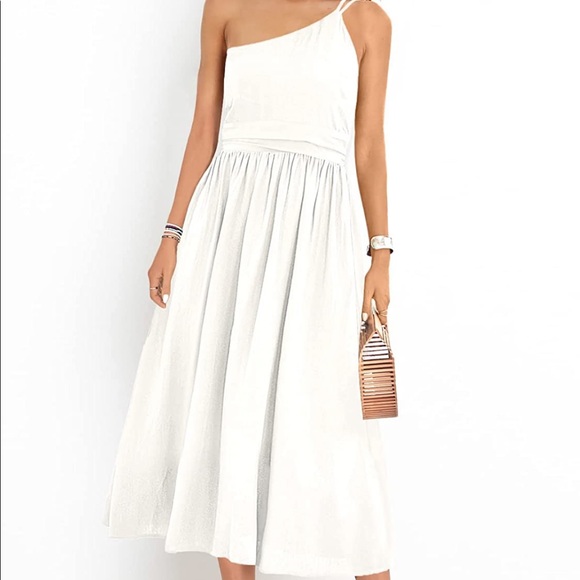 ANRABESS | One Shoulder Tea Length - Picture 1 of 3